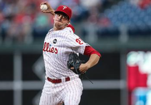 SPORTalkPhils's tweet photo. 7 innings, 85 pitches, and 0 runs from Aaron Nola tonight so far. #Phillies lead 2-0. http://t.co/CQCQKkgSlb