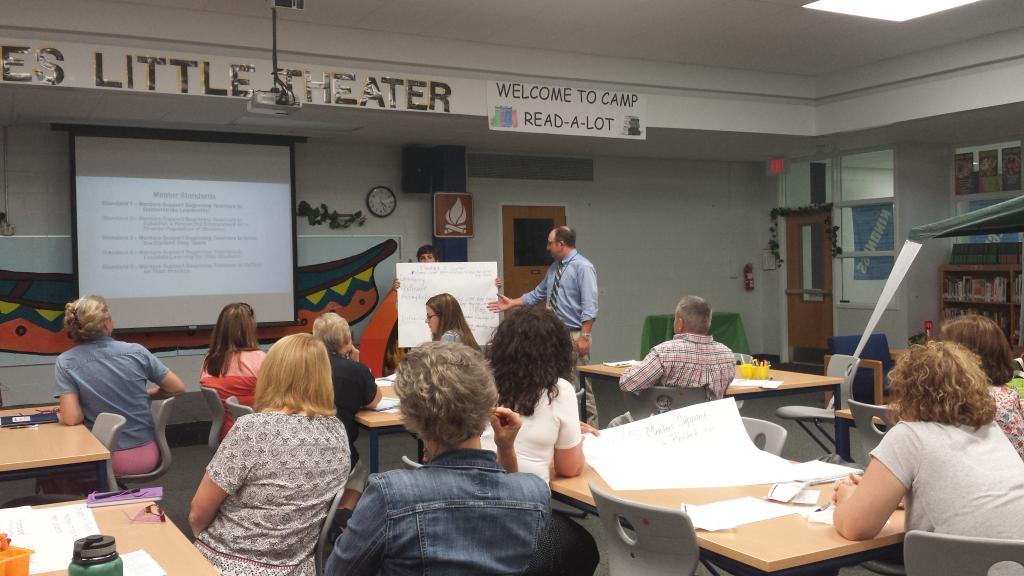 JeremyRGibbs's tweet photo. @TransylvaniaSch mentor teachers participating in PD on how best to support new teachers with @momteach76 leading. http://t.co/XegBfeT7kn