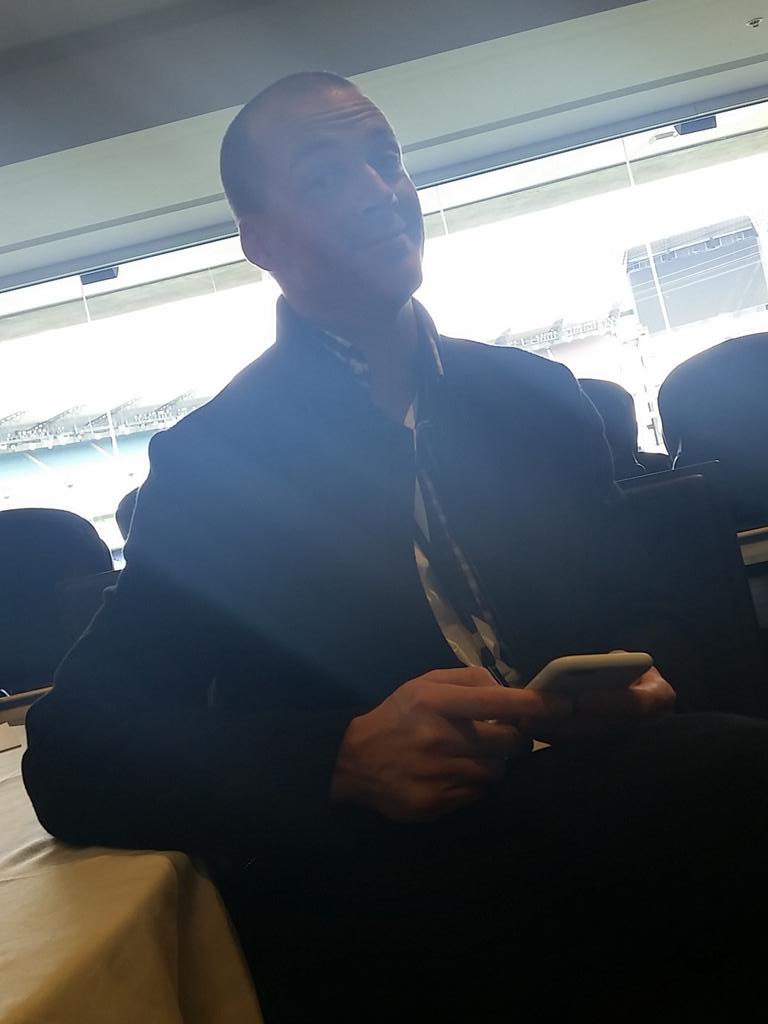 Iconoclastic_Au's tweet photo. @JulesLund working hard at #mumbrellaSMS. I think he won best on ground for under 14s is 76 and thats why he is here http://t.co/EkQEovKd7B