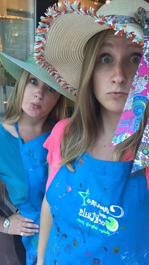 MelissaaaParm's tweet photo. Trying on hats while at Canvas and Cocktails Denver! http://t.co/dIpNj0oKQW