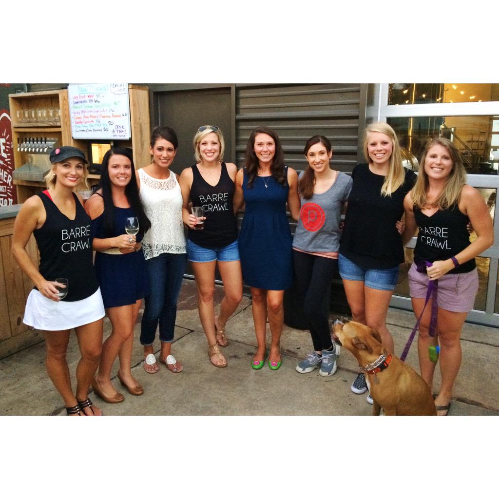 PureBarreCLT's tweet photo. What a fun time tonight @SycamoreBrewing! #BarreCrawl #PureBarreFamily http://t.co/6NKyBtZD3h