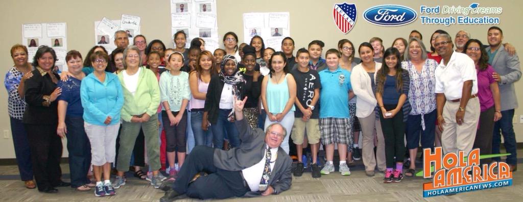 #LULAC 5285 &amp; Council 10 with the One by One and Glenview Mariachi students! #FordDrivingDreams #Education #ImFirst