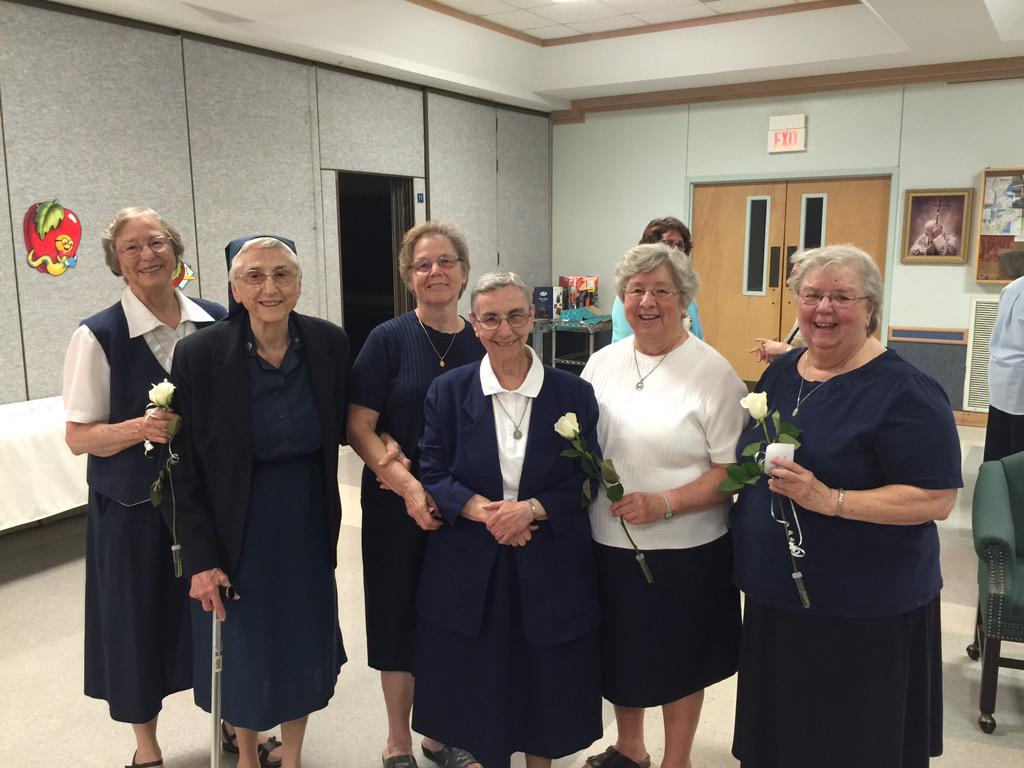 BrettEsrock's tweet photo. Celebrating our Sisters at St. Jerome.  I am grateful for what these women do for our Community and Providence. http://t.co/nkyKvc122U