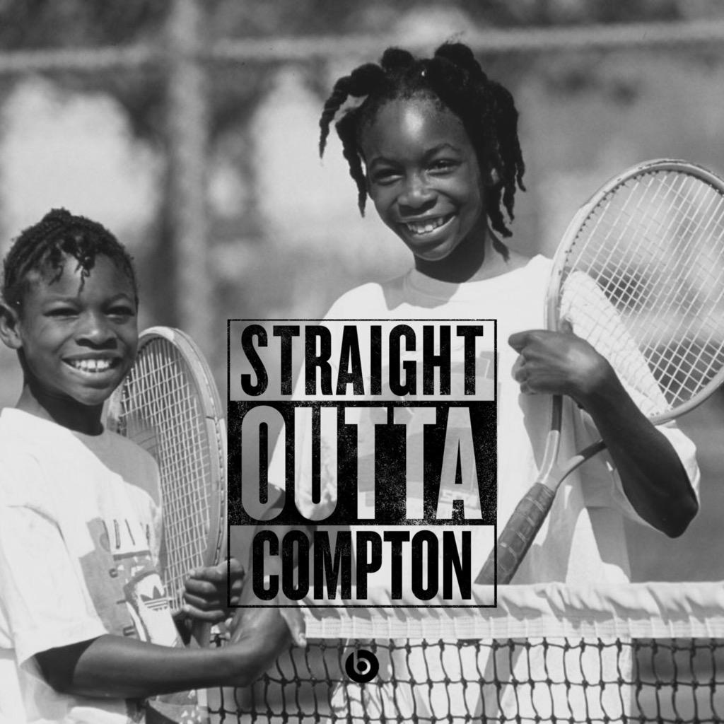 thenameyouknow_'s tweet photo. wonders if @icecube &amp; @drdre realize they're not the only success stories from "around the way". #SerenavsVenus http://t.co/cKuQGiBzOW”