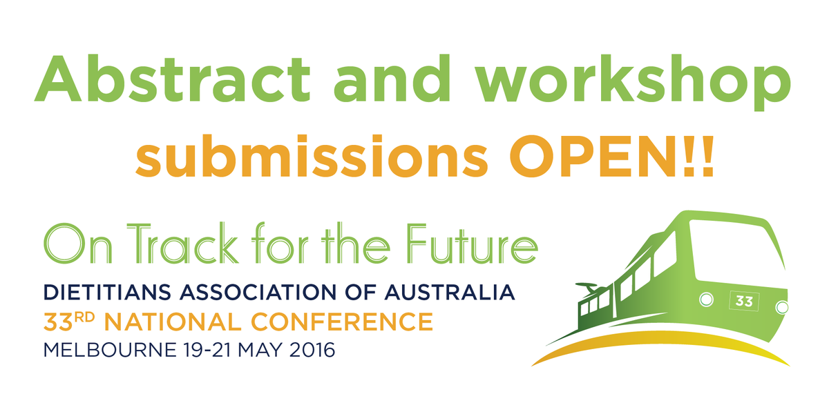 dietitiansaus's tweet photo. #DAA2016 submissions closing 30 Sept, abstracts closing 11 Nov - http://t.co/czcgm2o7NH Get involved! #40yearsofDAA http://t.co/kqczbCLitN