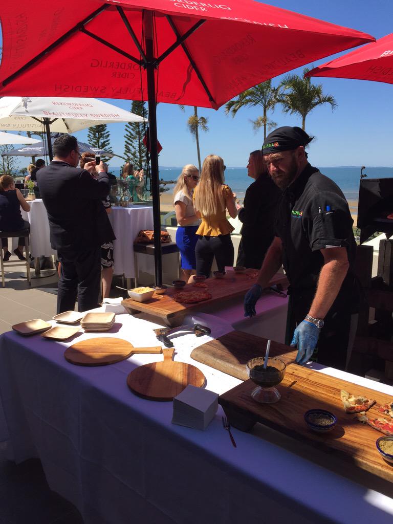 Quite the spread put on for Barry Gibb in Redclife. #beegee <a href="/tennewsqld/">10 News First Queensland</a>