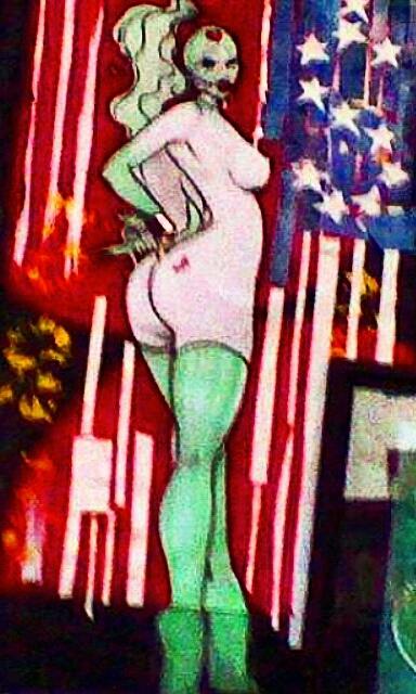 kankreate's tweet photo. #fairy #zombiepinup #ladyliberty #freedomdistorted #liberty #shackled #seahorse #beautiful #art by #ricksalasart http://t.co/4tFnpMLkZL