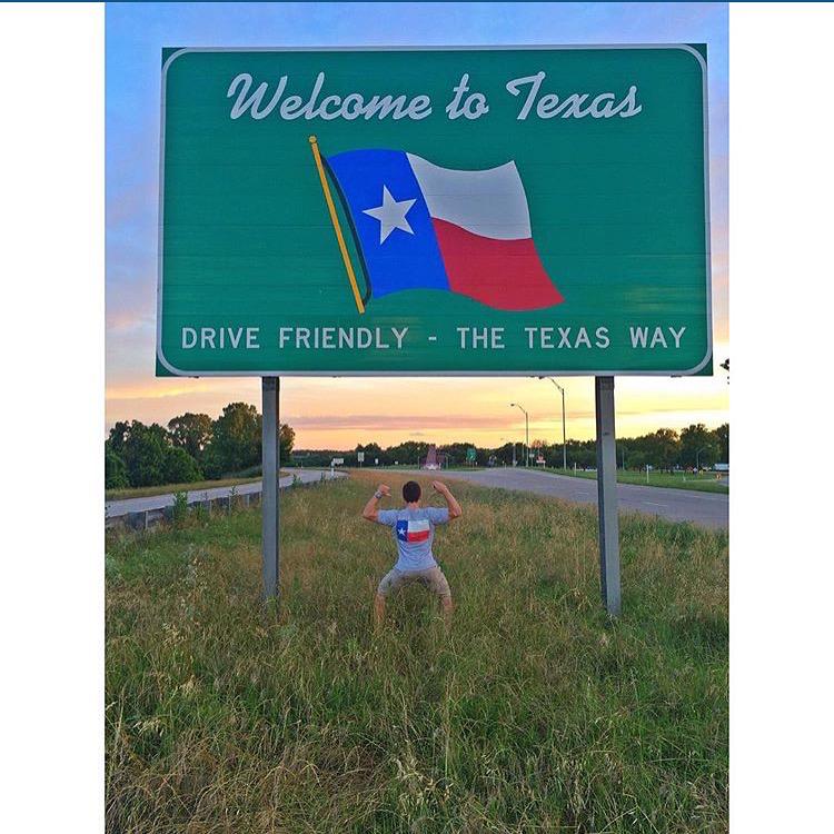 TexasHumor's tweet image. That feeling you get when you cross back in to friendly territory.