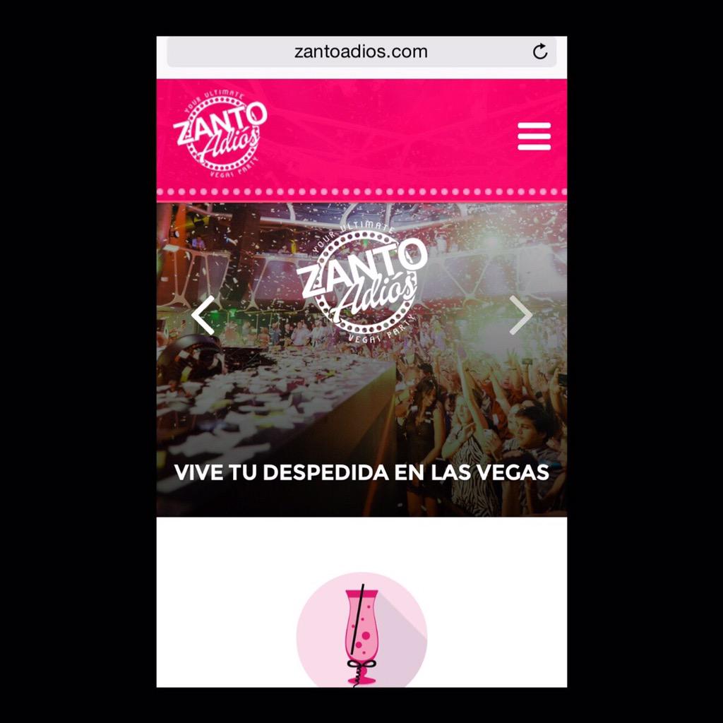 zanto_adios's tweet photo. YA PUEDES VISITAR NUESTRA PAGINA! 
Visitanos: http://t.co/O323XmCBFE 
#zantoadios #bachelorette #bridetobe #lasvegas http://t.co/7ALE5NbwDT