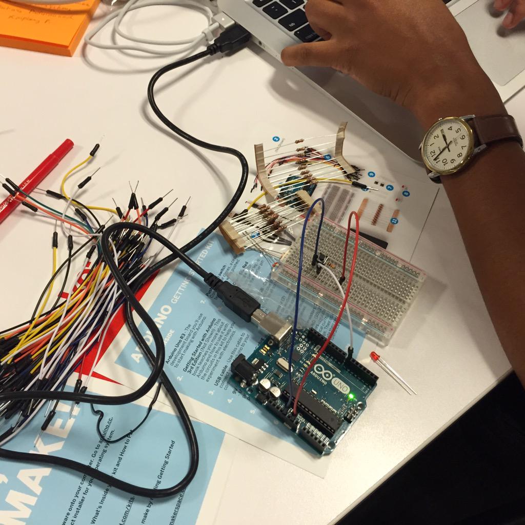 sonias (@sonias) on Twitter photo Our new <a href="/MakerShed/">Maker Shed</a> team member Kamila testing our projects for our new #arduino kit. #bts Our new <a href="/MakerShed/">Maker Shed</a> team member Kamila testing our projects for our new #arduino kit. #bts