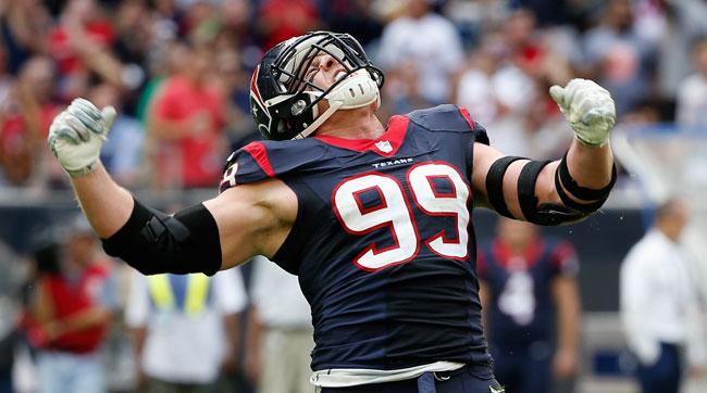 SInow's tweet photo. J.J. Watt plans to push the boundaries of his pre-snap movement even farther in 2015 http://t.co/LHpUFGvQpL http://t.co/oYAMqbSK4m