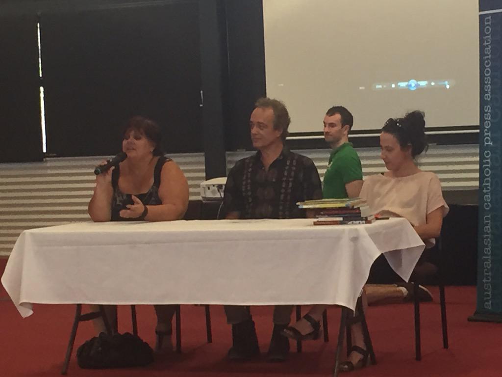 KairosCJ's tweet photo. .@goolarrimedia @abckimberley and @magabalaBooks share stories of Broome at #ACPA2015 http://t.co/Ky5UQACFmN
