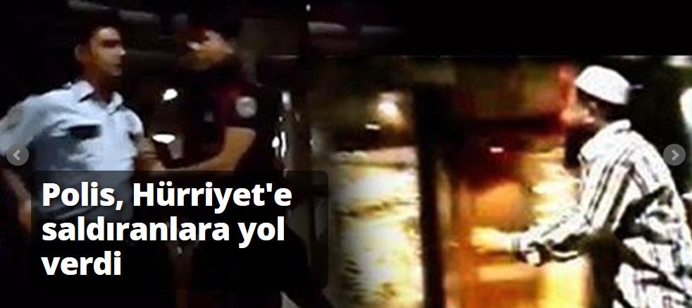 cumhuriyetgzt's tweet image. Polis, Hürriyet'e saldıranlara yol verdi cumhuriyet.com.tr/video/video/36…
