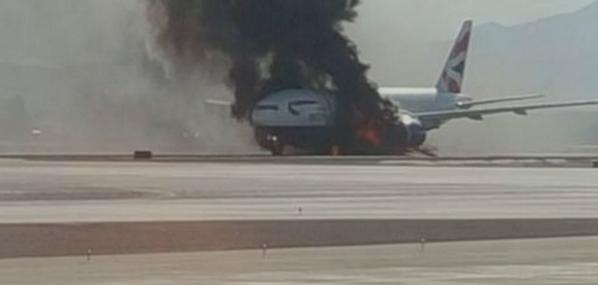 CapitalLONnews's tweet image. A British Airways plane bound for Gatwick has caught fire in Las Vegas #CapitalReports
(pic @WTSP10News)