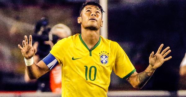 Neymar Scores Twice For Brazil