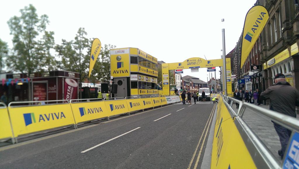 Incredible buzz around the Town as Blyth awaits the finish of Stage 4 of @TourofBritain #Blyth