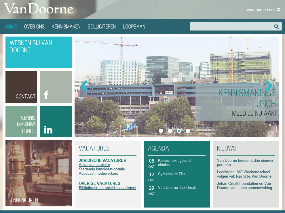 Uitdagende #vacatures voor advocaten, notarissen &amp; fiscalisten. Kijk voor meer informatie op werkenbijvandoorne.nl