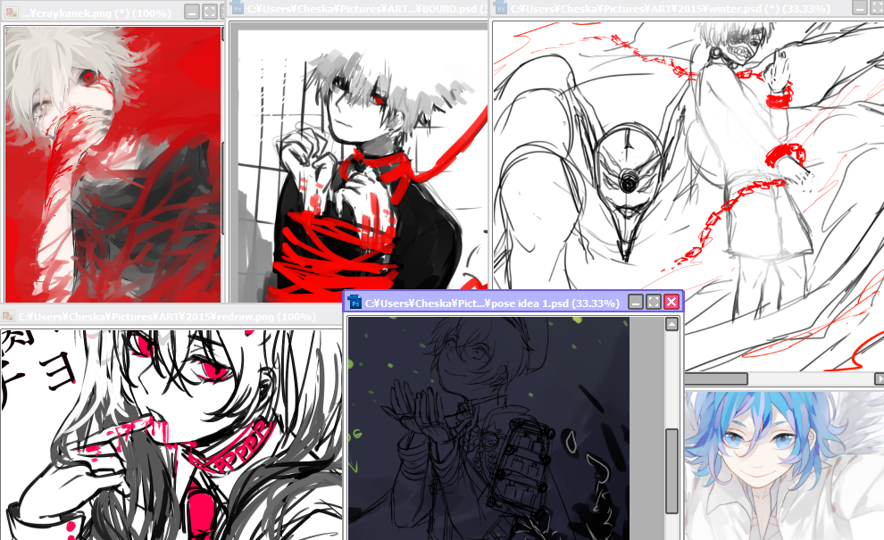SO MANY ABANDONED WIPS PT 2 ;-; 