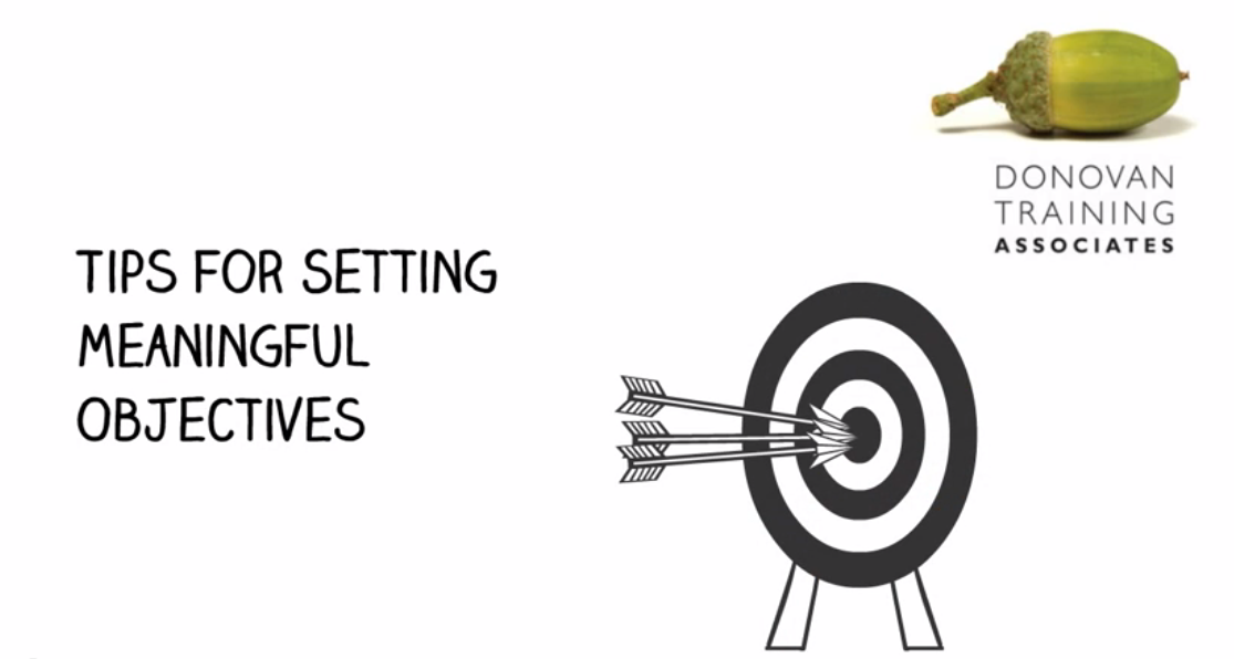DonovanTraining's tweet image. Check out our brand new video showing you our top tips for #objectivesetting. ow.ly/RY4Sz