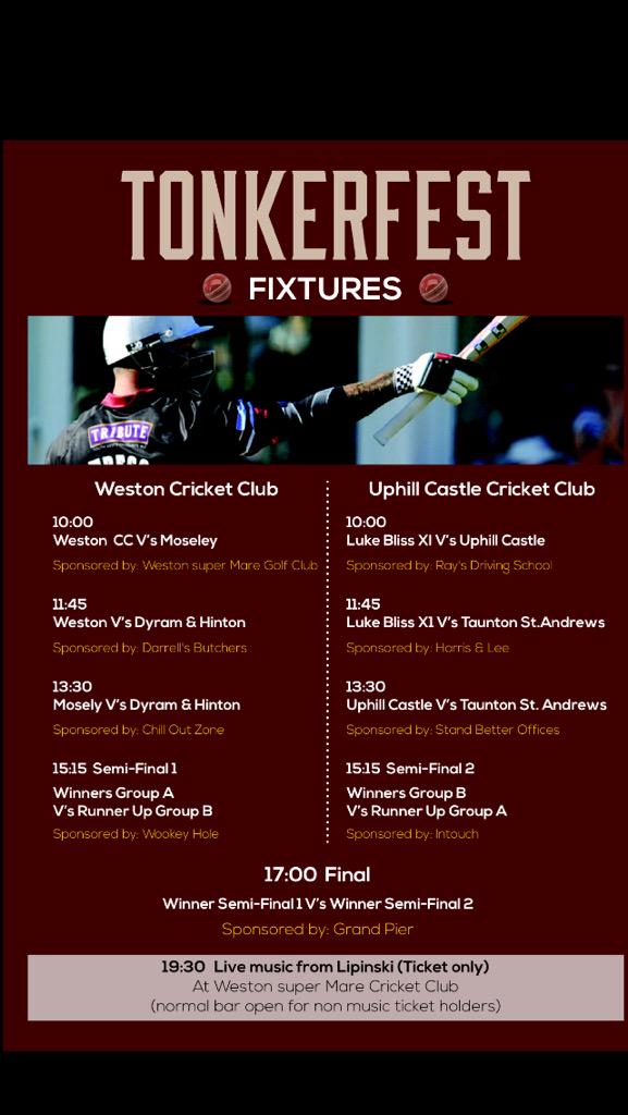 Fixtures announced for this years #TONKERFEST..............come down on 27th September to support your team