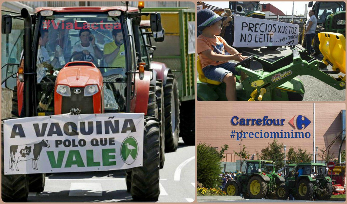 El_consciente's tweet image. A tractorada rodea San Caetano. Feijóo accede a recibir os gandeiros.#preciominimo do leite bit.ly/1FxjUVB