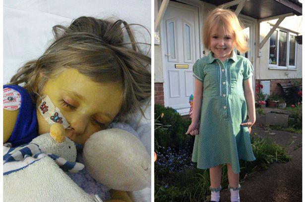 cardiffonline's tweet photo. Transformed! Little Emily Down is back at school after a life-saving liver transplant http://t.co/82FxIN4CK9 http://t.co/cCq8KAZevo