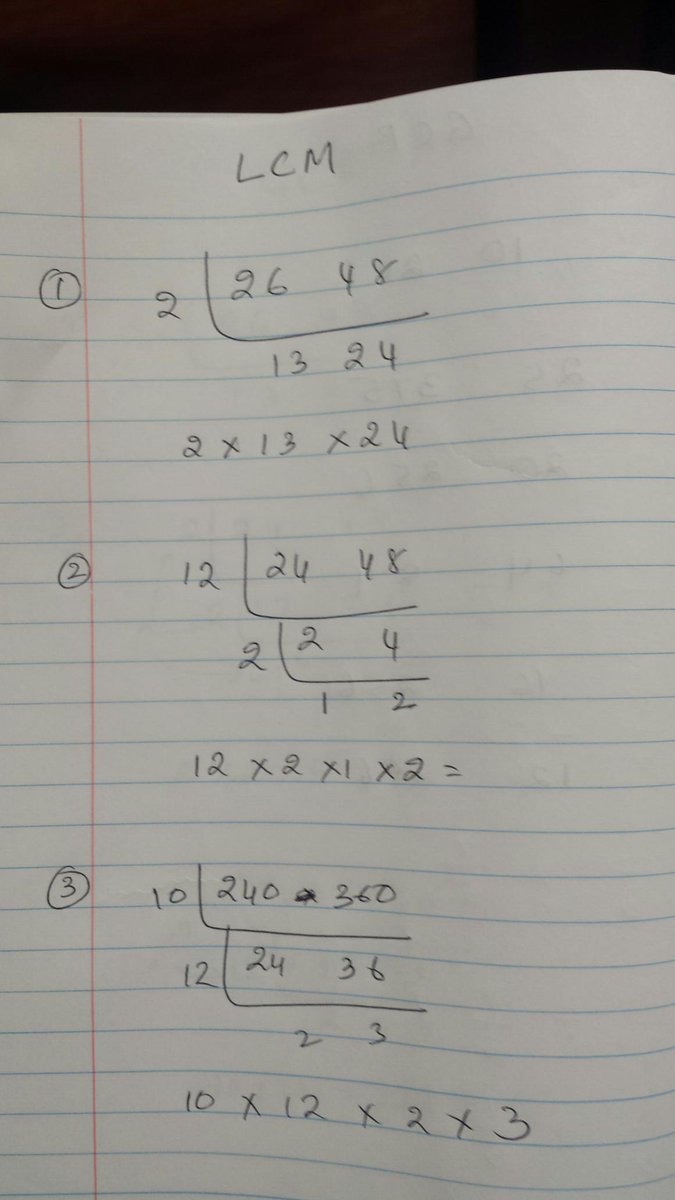 SatyaKomatineni's tweet image. Easier way to do LCM. #MathSimplified #Math