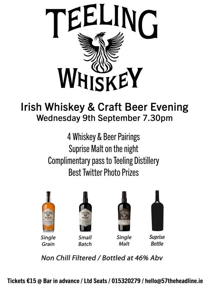 YewTreeTerenure's tweet image. Nearly set for @TeelingWhiskey event tonight,  2 tkts from cancellation available