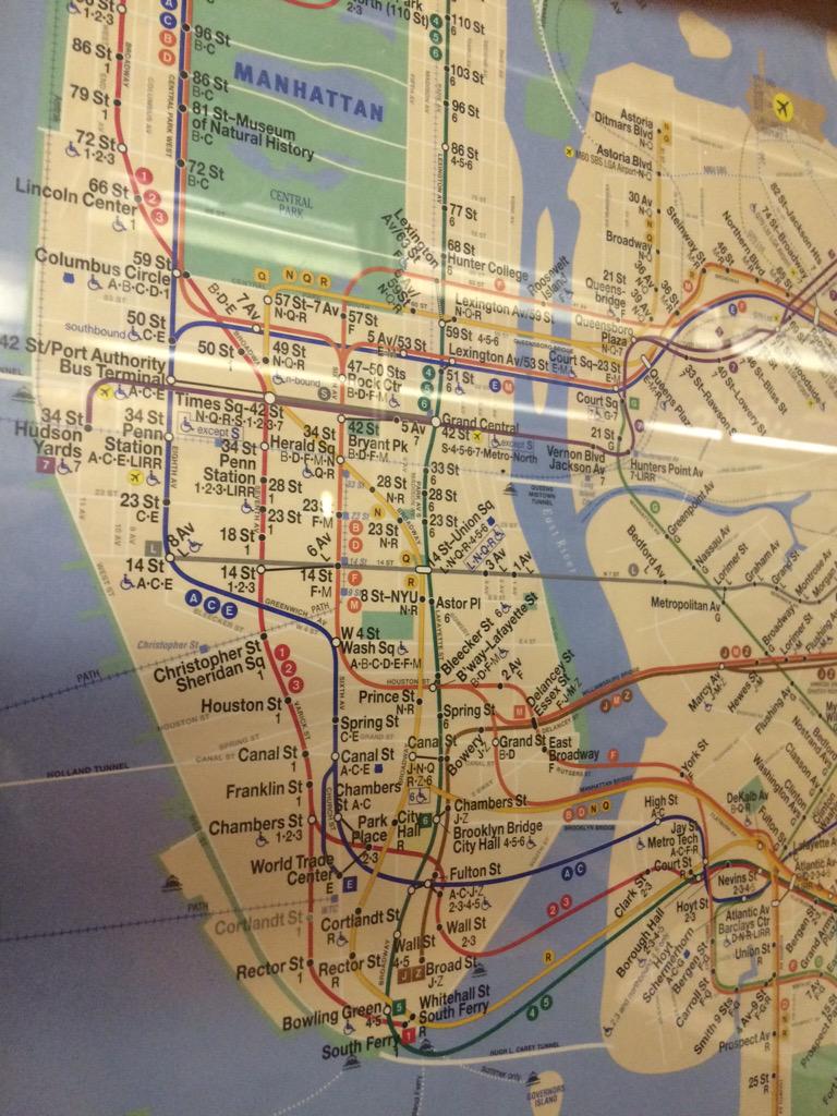 Fellow New Yorkers (or those who know New York), I hope you can spot why this NYC Subway pic is exceedingly awesome.