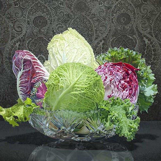 tsneep's tweet image. A stunning piece of art #roughage #ericwert #lifepainting #hyperrealistic #food #art ift.tt/1UATZIU