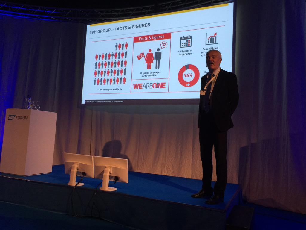 mgillet's tweet photo. Learning what is 'VUCA' from @TVHgroup Customer Testimony #sapforum #TVH #successfactors http://t.co/wLzKzkqsM0