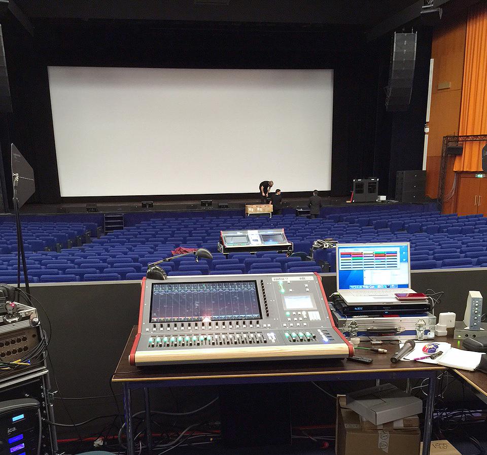 CadacSound's tweet photo. Setting up for the @IBCShow "Big Screen Experience" is under way with the CDC eight and six ready to go! #IBC2015 http://t.co/LY0BUzpZRS