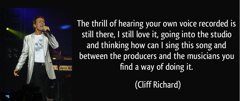 singerspro's tweet photo. #CliffRichard #QuoteOfTheDay #SingerQuote http://t.co/5KOJ8NGjjg