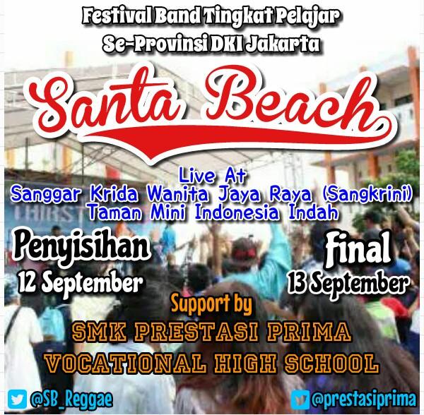 SB_Reggae's tweet photo. Festival Band (Lomba) Tingkat Pelajar Se-Provinsi DKI. Mewakili SMK Prestasi Prima. Semoga jadi yg terbaik, Amiin!! 😊 http://t.co/tyFoQq8DGc