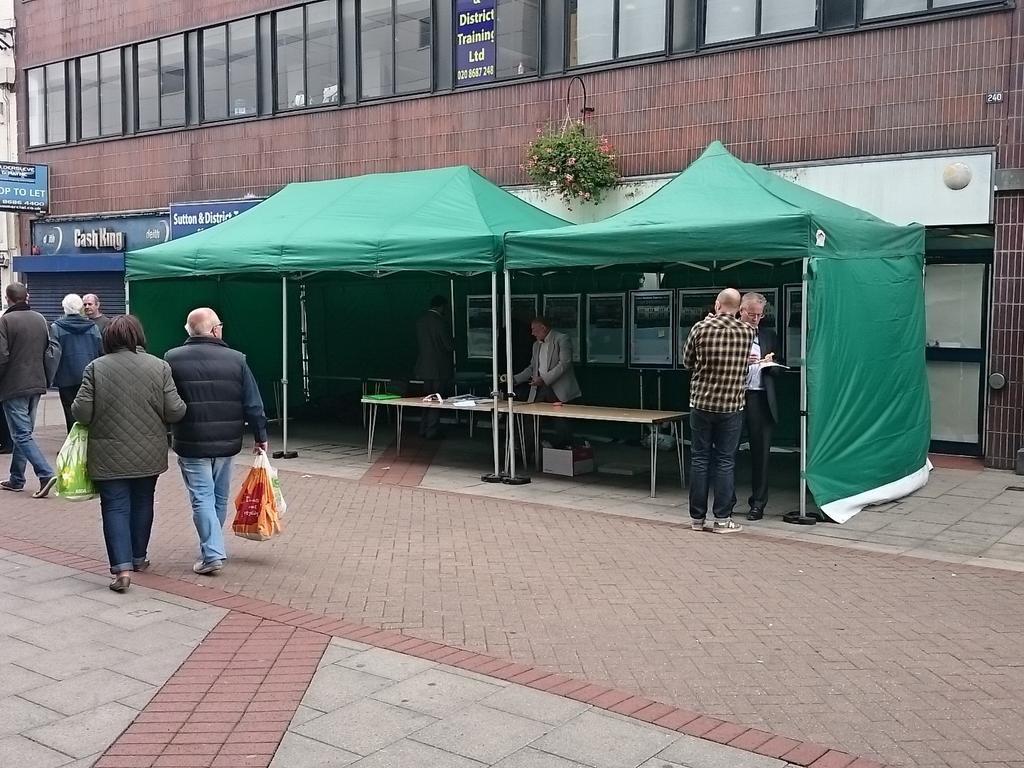 SuttonCouncil's tweet image. Public consultation about #Sutton town centre northern gateway improvement is open 12pm-2pm and 4pm-6pm opposite Asda