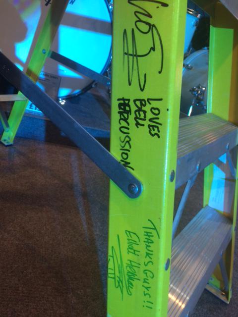 LarrytheLadder's tweet image. New ink from the brilliant #LeoSayer and @ElliottHenshaw. Pre-tour rehearsals sounding great! @bellstudioscouk