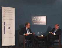 PatientsPlaybk's tweet photo. In conversation with @jonkarl @PressClubDC right now! http://t.co/LqivIG8Yu1