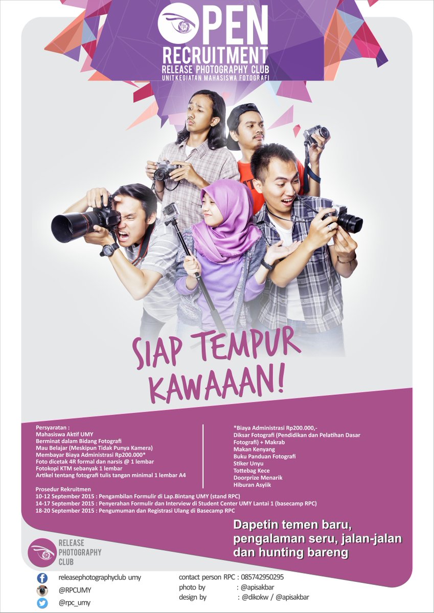 RPC UMY mau oprec ni, dateng ke student fair di lapangan bintang &amp; kunjungi stand kami <a href="/MabaUMY/">Mahasiswa Baru UMY</a> @anakUMY