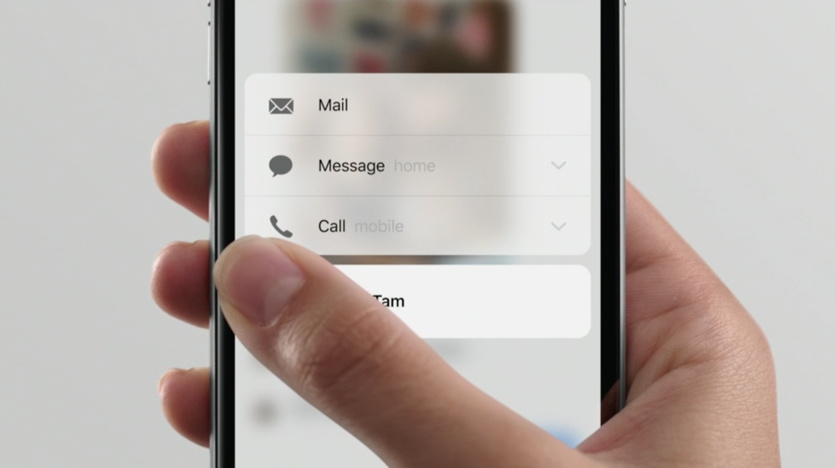 appleinsider's tweet photo. #Apple's iPhone 6s features  3D Touch technology deeply integrated into iOS 9 http://t.co/vq4UgyunMq http://t.co/n6MTFwcyXA