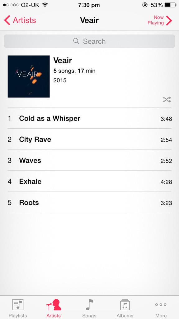 veairband's tweet photo. Our self titled E.P is being released on Monday, about fucking time http://t.co/FbO1PHKS17