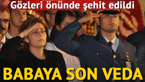 Şehit polisin yaralı kızı, babası asker selamıyla uğurladı hur.yt/1Lk1JVi