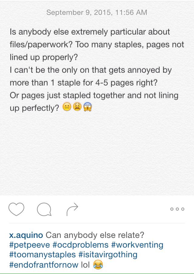 XioAquino's tweet photo. #workventing #petpeeve http://t.co/paF3pmG4Pq