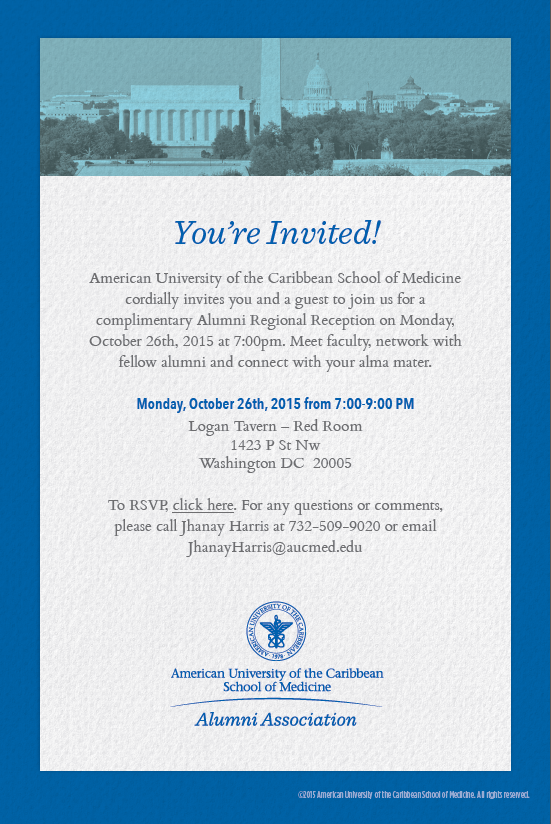aucalum's tweet photo. Washington, DC Alumni: join us for a complimentary reception on October 26. Rsvp today! http://t.co/Fwl3u5H7et http://t.co/2TSkYElSNF