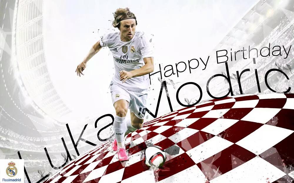 Happy birthday to Luka Modri who turns 30 today.  