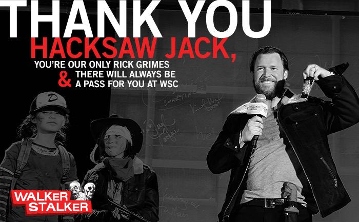 WalkrStalkrCon's tweet image. Not a goodbye, it's a THANK YOU! @HakSawJak, there's not a Rick who will ever replace you. We're grateful. #HackSaw