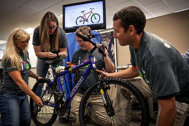 PTC's tweet photo. #Teachers learn science behind connected products for #STEM curriculum: http://t.co/Jn7BCEO5oB #FirstDayofSchool #IoT http://t.co/Mk4ZolQpLt