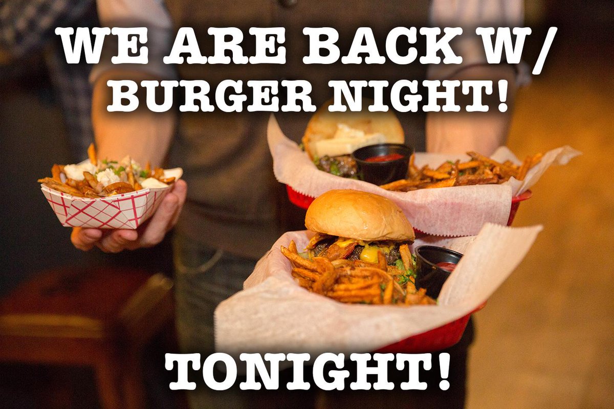 the_wrigley's tweet photo. We are back from our break! Join us tonight for burger night at #thewrigleytaproom http://t.co/7WADPN9VmC