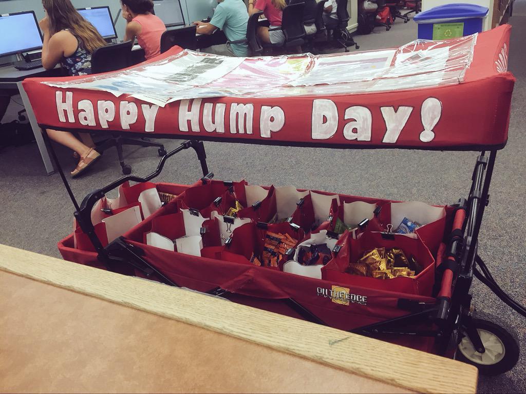 HumpDayWagon's tweet image. Currently located on the first floor of the library outside Jazzman's 🐫🐪!
