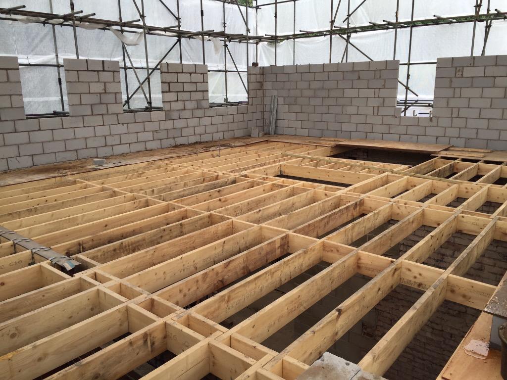 Curve On Twitter Floor Joists Are In Place And Block Work Is