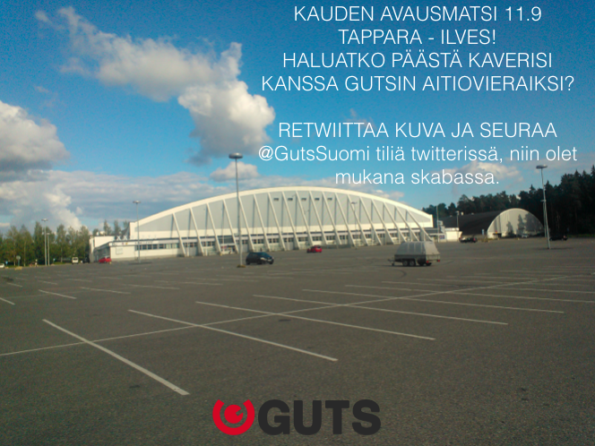 GutsSuomi's tweet photo. Kaverin kanssa aitioon katsomaan #Tappara - #Ilves? Re-twiittaa + seuraa meitä -> osallistut. Arvonta to klo 22 http://t.co/Z8HniDj5ib